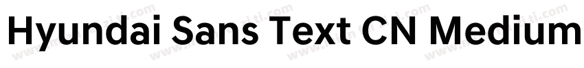 Hyundai Sans Text CN Medium字体转换